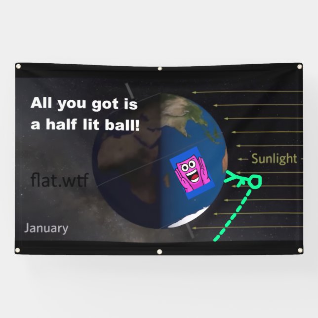 Banderoles All you got is a half lit ball! Banner (Horizontal)