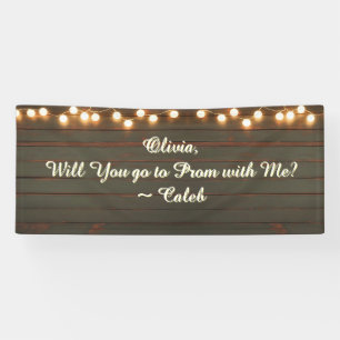 Banderoles Aller au bal avec moi Promesse romantique de bal