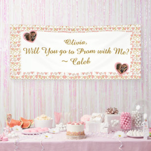Banderoles Aller au bal avec moi Promesse romantique de bal
