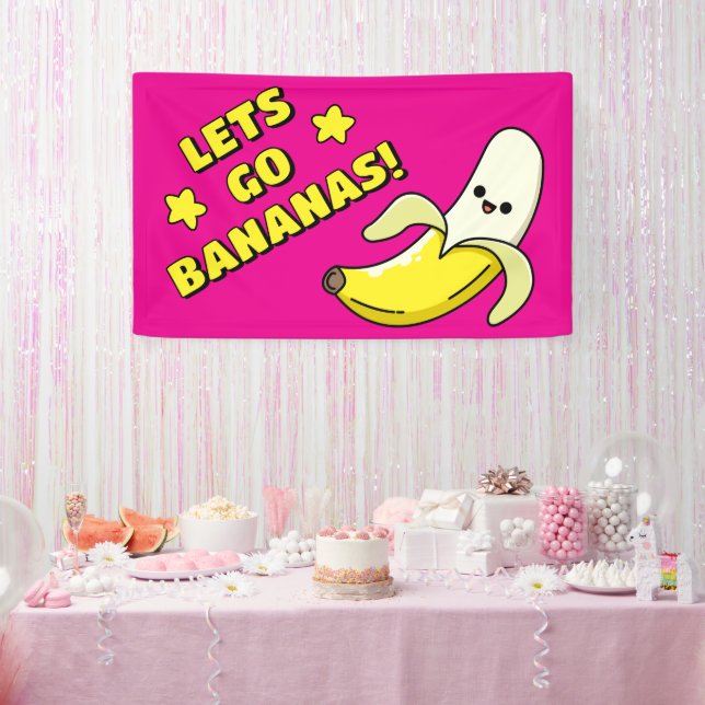 Banderoles Allons-y bananes ! (Fête)