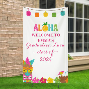 Banderoles Aloha Classe De 2024 Graduation Luau Bienvenue