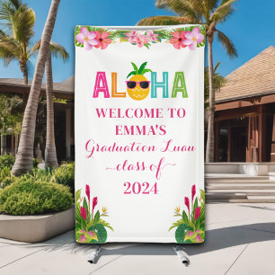 Banderoles Aloha Graduation Luau Classe De 2024