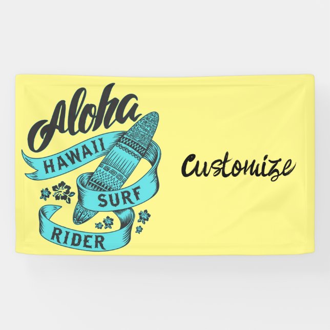 Banderoles Aloha Hawaii Surf Rider Thunder_Cove (Horizontal)