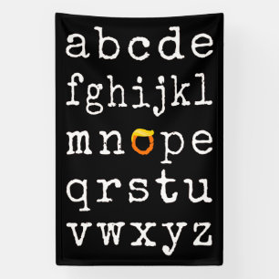 Banderoles Alphabet anti-Trump - Nope V