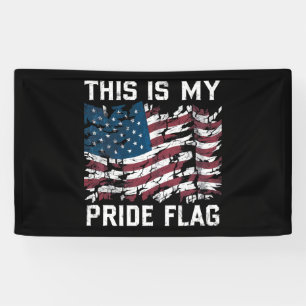 Banderoles Américain patriote Ceci est mon drapeau de fierté