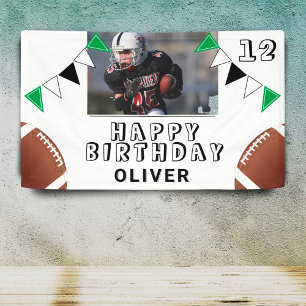 Banderoles American Football Ball Flags Photo Anniversaire