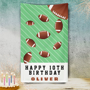 Banderoles American Football Balls Fun Kids Birthday Party