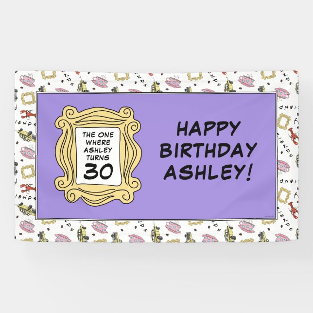 Banderoles AMIS™ | Celui avec l'anniversaire (Horizontal)