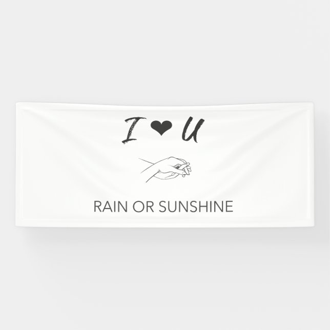 Banderoles Amour inconditionnel (Horizontal)