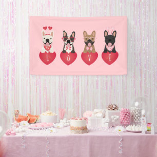 Banderoles Amour Valentine Bulldogs