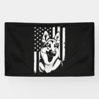 Amoureux du chien berger allemand Drapeau américai