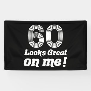 Banderoles Amusant 60e anniversaire pour elle