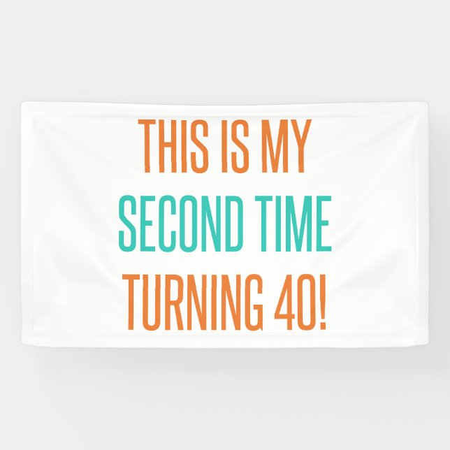 Banderoles Amusant 80ème anniversaire pour les femmes (Horizontal)