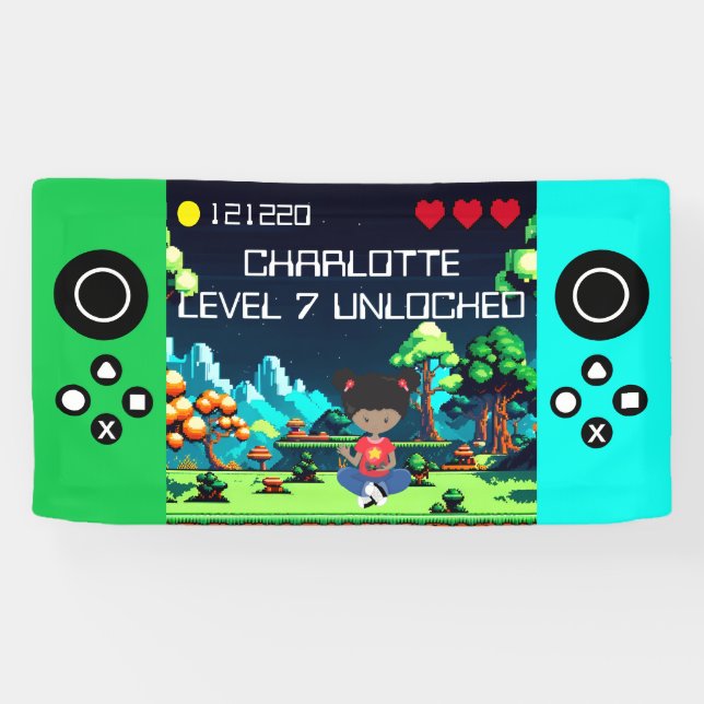 Banderoles Amusant Novelty Computer Jeu Anniversaire Fête (Horizontal)