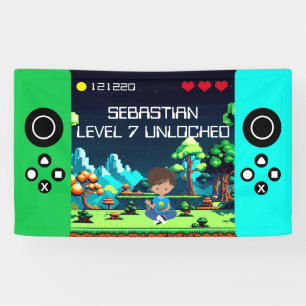 Banderoles Amusant Novelty Computer Jeu Anniversaire Fête