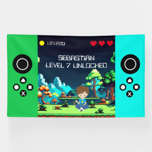 Banderoles Amusant Novelty Computer Jeu Anniversaire Fête