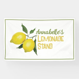 Banderoles Amusants Enfants Business Logo Lemonade Stand