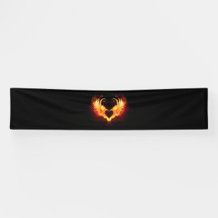 Banderoles Angel Fire Heart with Wings