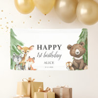 Animaux des bois 1er anniversaire