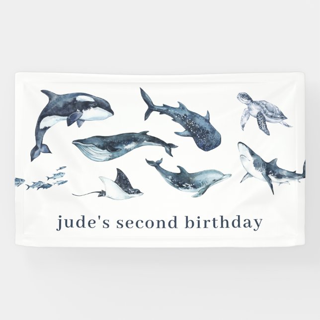 Banderoles Animaux marins (Horizontal)