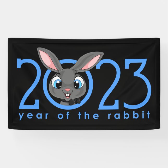 Banderoles Année chinoise du lapin (Horizontal)