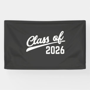 Banderoles Année de remise des diplômes 2026 Promotion 2026 É