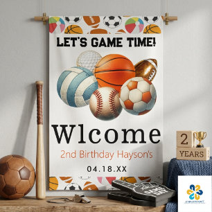 Banderoles Anniversaire 2 ans Enfants Sports Modernes