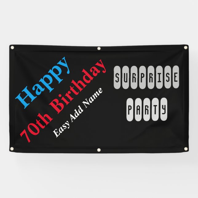 Banderoles Anniversaire 70 ans (Horizontal)