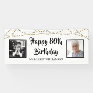 Banderoles Anniversaire Chaîne Lumières Bracelet Script Photo