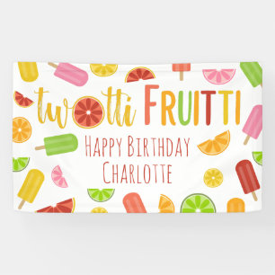 Banderoles Anniversaire de bruit de glace d'agrume de Twotti