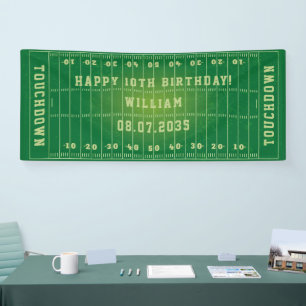 Banderoles Anniversaire de enfant de terrain de football amér
