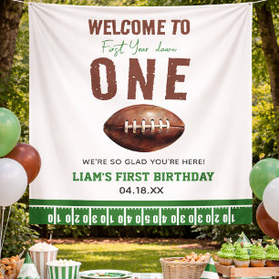 Banderoles Anniversaire de Foot à l'Aquarelle Première Année 
