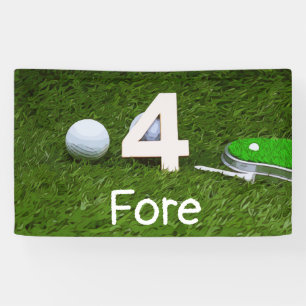 Banderoles Anniversaire de golf de 4 ans