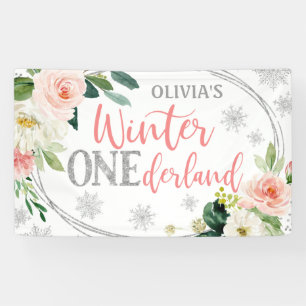 Banderoles Anniversaire de la florale rose argentée de l'Ont