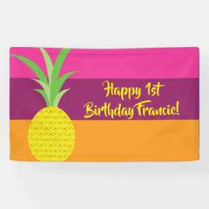 Banderoles Anniversaire de l'ananas