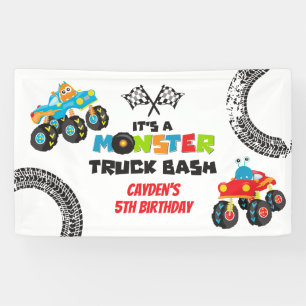 Banderoles anniversaire de monstres de Monster Truck