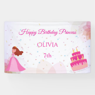 Banderoles Anniversaire de princesse Disney élégante
