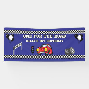 BANDEROLES ANNIVERSAIRE DES GARÇONS 1ER 2.5 X 6 VINYLE BLEU V