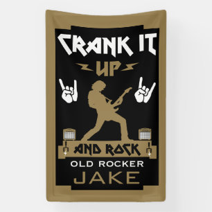 Banderoles Anniversaire des Rockers de 60 ans