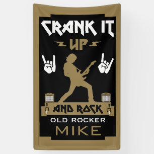 Banderoles Anniversaire des Rockers de 80 ans