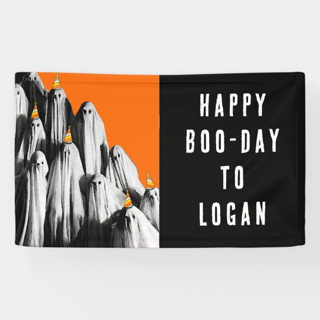 Banderoles Anniversaire d'Halloween (Horizontal)