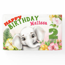 Anniversaire Fille Safari Éléphant
