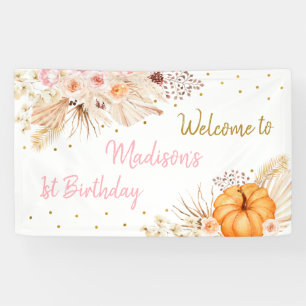 Banderoles Anniversaire floral de Little Citrouille Boho
