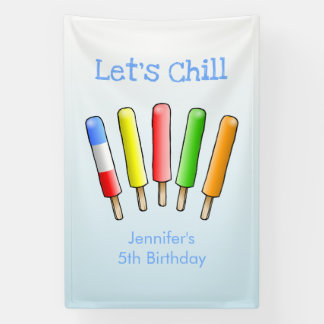 Banderoles Anniversaire Let's Chill