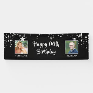 Banderoles Anniversaire Même Âge Chaque Année Deux Personnes 