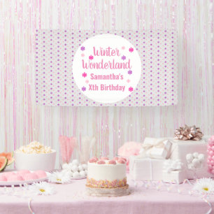 Banderoles Anniversaire Merveilleux Hiver