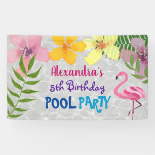 Banderoles Anniversaire Pool Party