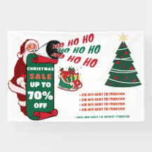 Annonces promotionnelles de vente de Noël Retro Pè