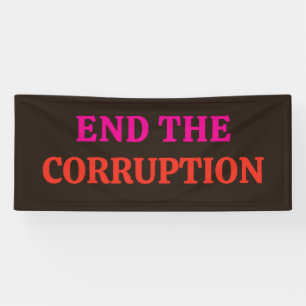 Banderoles Anti Corruption 2026 Élections