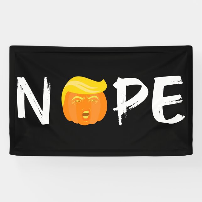 Banderoles Anti-Trump - Nope Halloween Edition II (Horizontal)